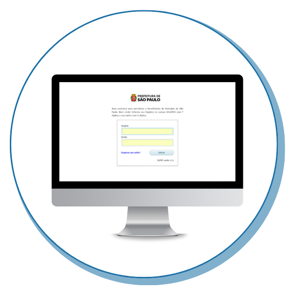 Ícone da página inicial da área privada 